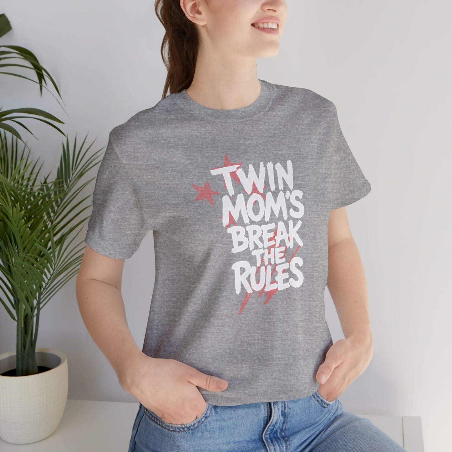 Twin Mom's Break the Rules T‑Shirt — Funny Twin Mama Gift