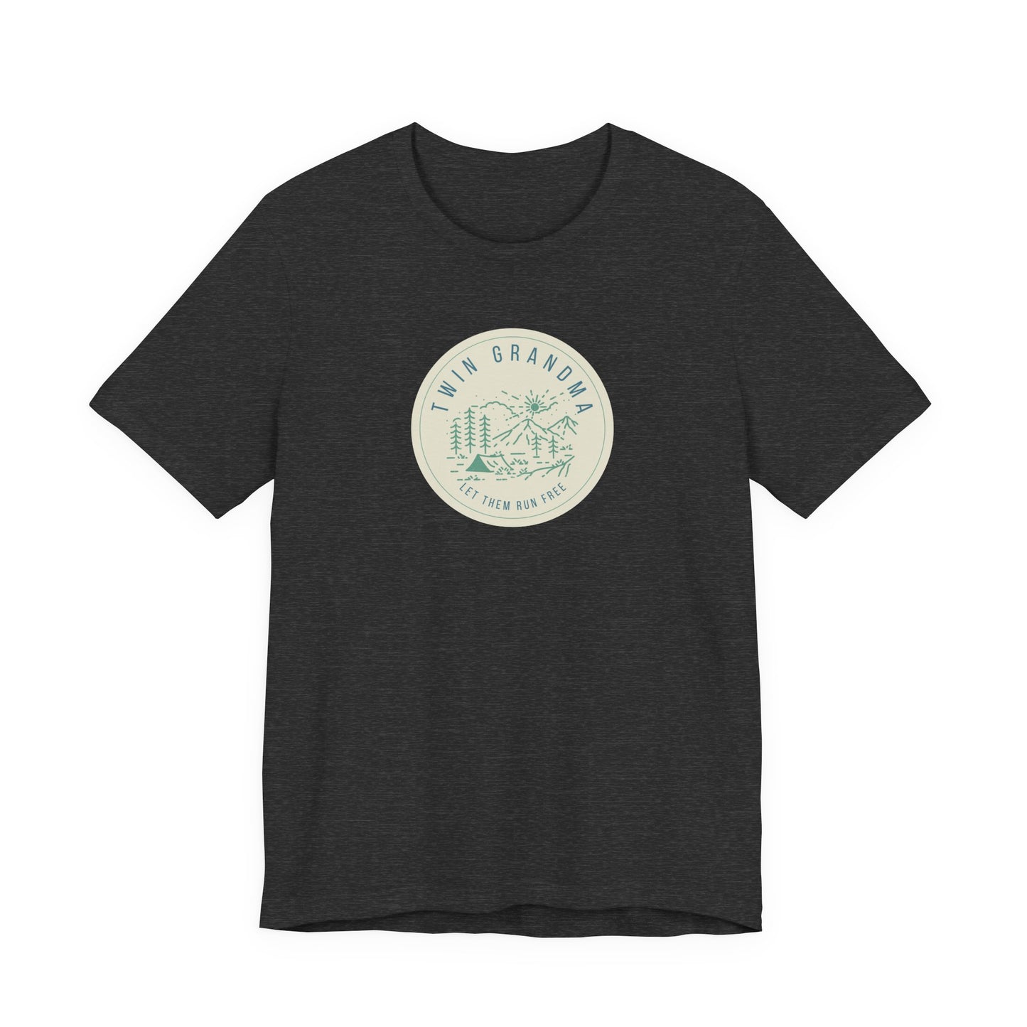 Twin Grandma-Let them run free-Vintage Camp Logo Shirt