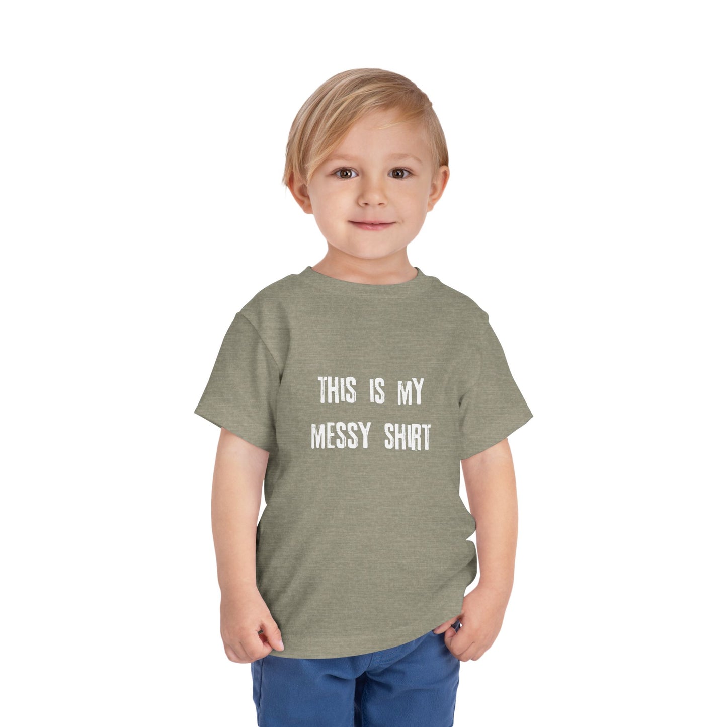 Toddler Tee — "This Is My Messy Shirt" Funny Kids Shirt