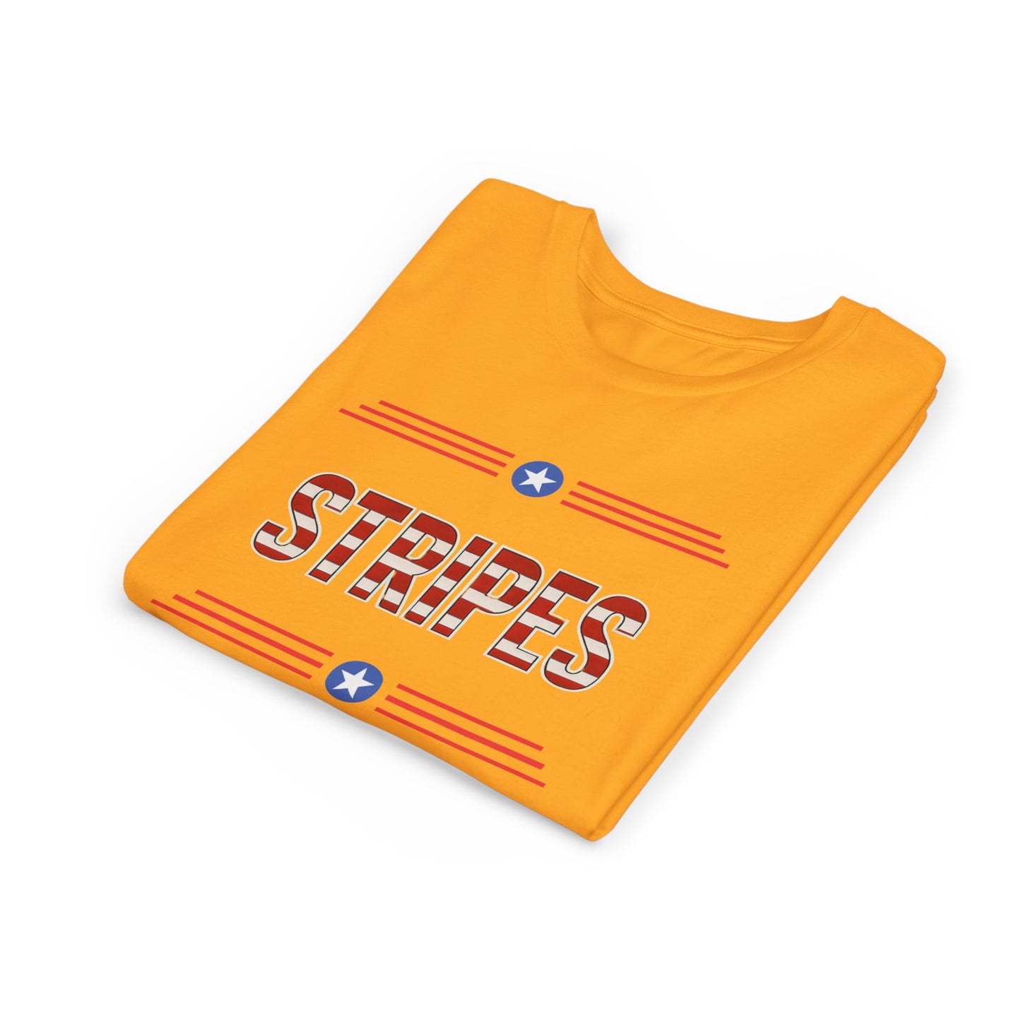Youth Tee — "Stripes" Patriotic Kids T-Shirt (Red, White & Blue)