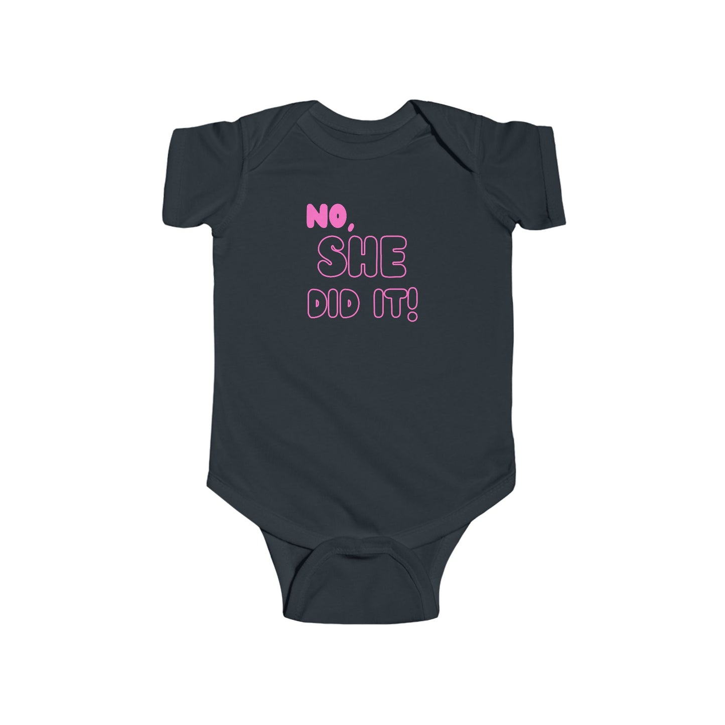 Twin Girls Set-She did it! No, She did it! (Two Bodysuits)