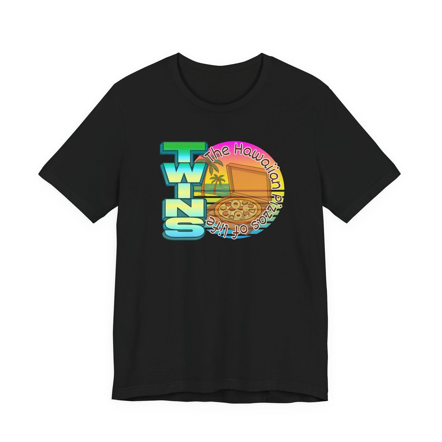 Hawaiian Pizza- Twin Dad Beach T-Shirt — Vintage 90's Style Tee