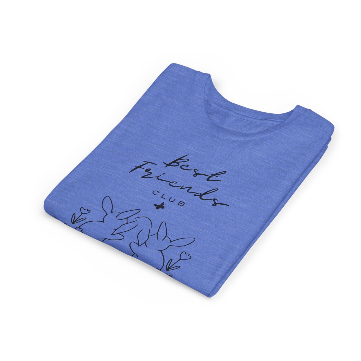Young Adult Tee - "Best Friends" Bunny Trio Kids Graphic Shirt