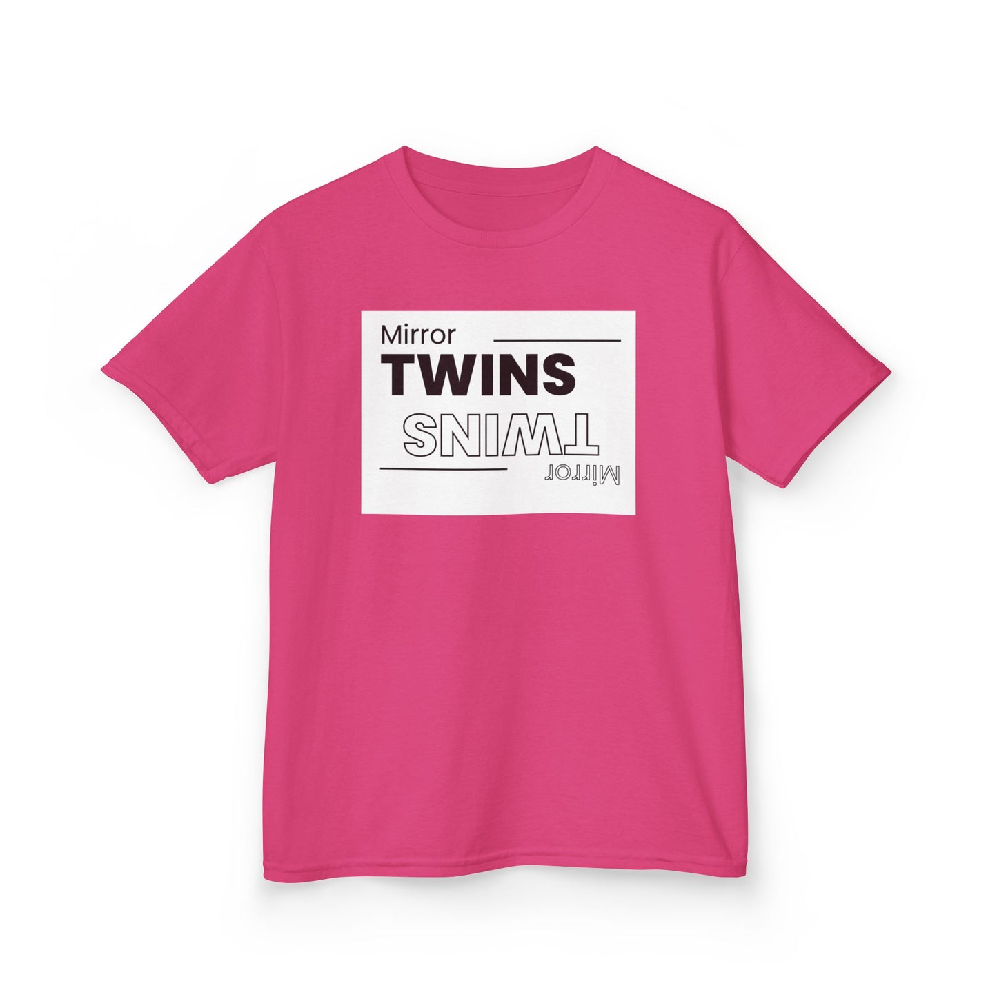 Mirror Twins Kids T-Shirt - Fun Mirror Design for Siblings
