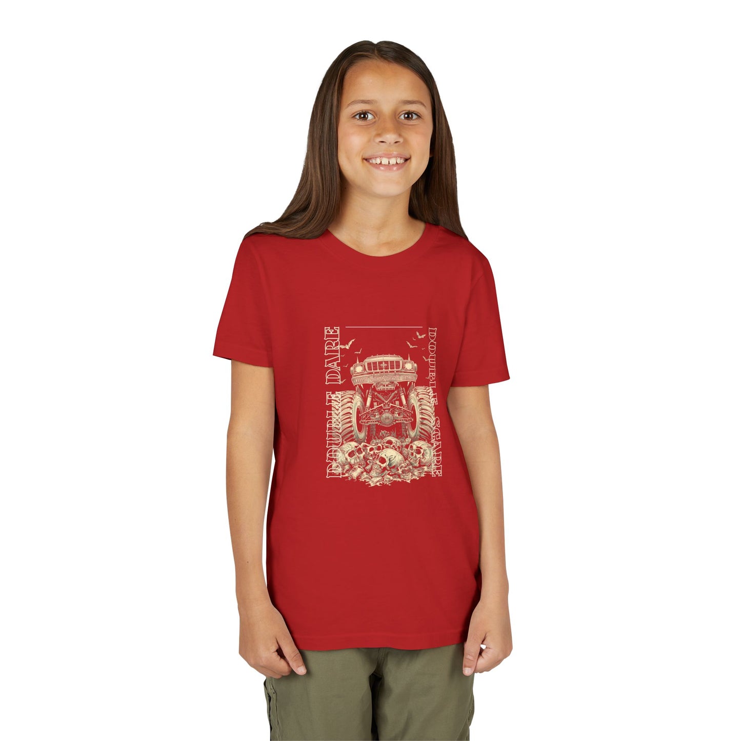 Double Dare-Double Scare- Monster Truck Twin Tee — Unisex