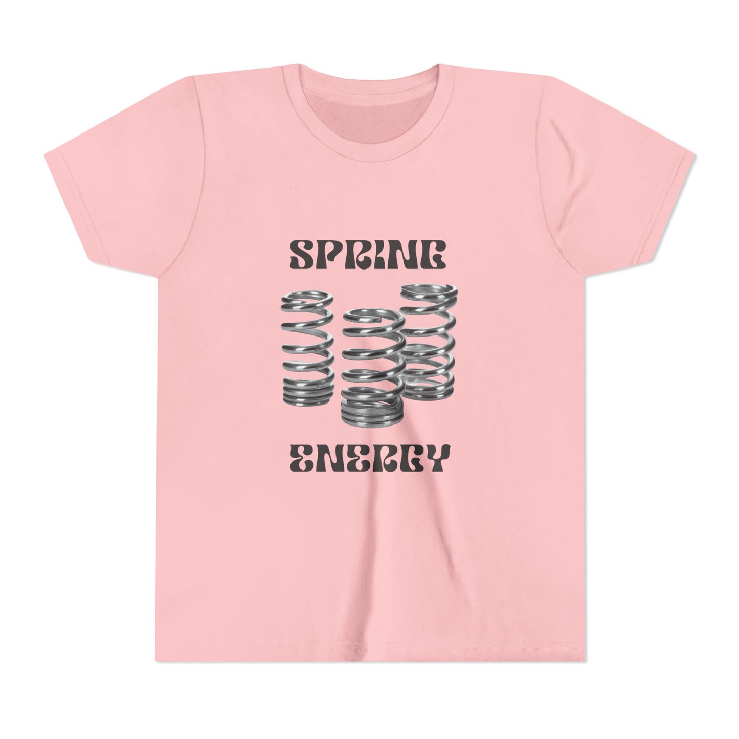 Spring Energy Unisex Youth T‑Shirt — Kids Graphic Tee with Coil Springs Design
