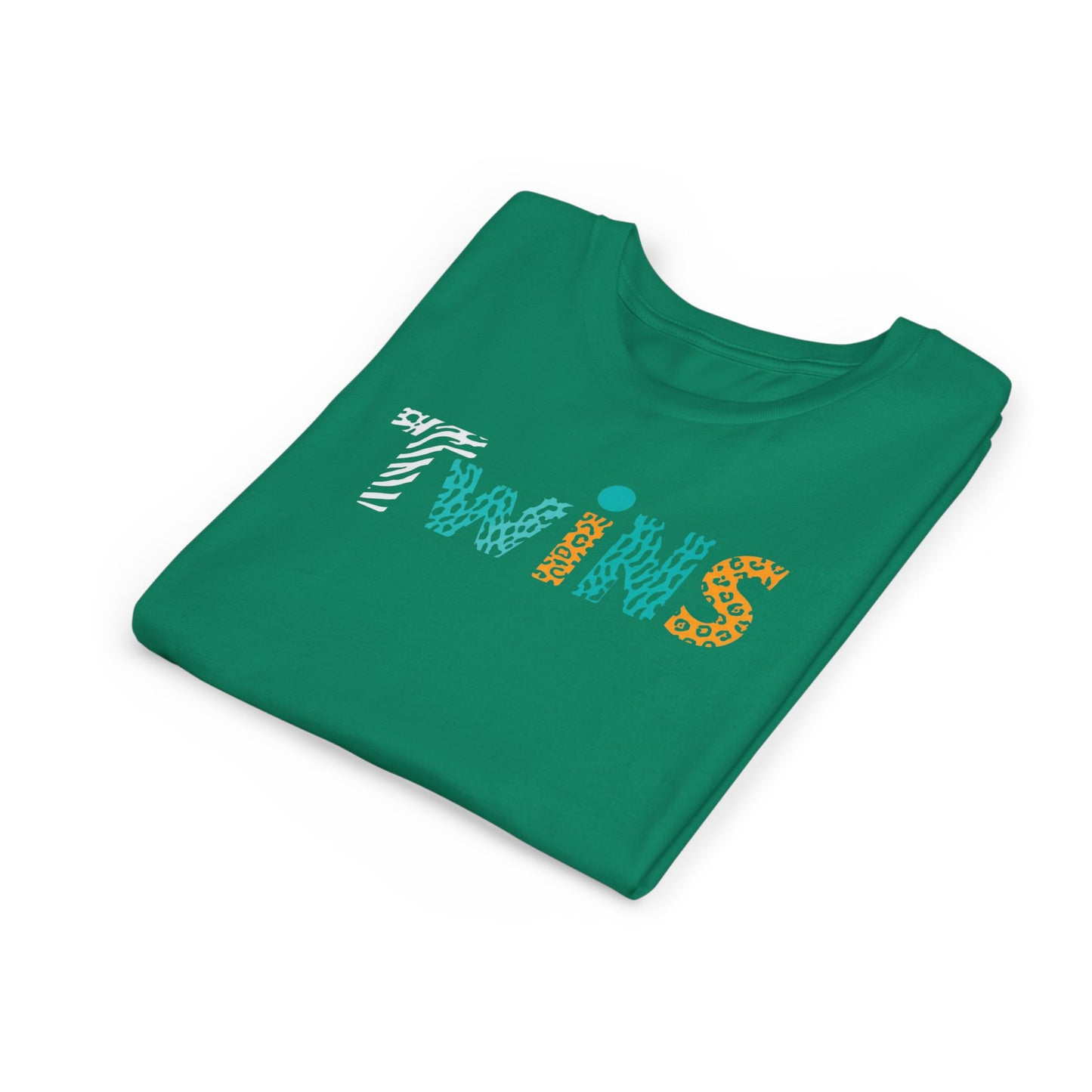Teen/Pre-Teen "Twins" - Colorful Animal Print Kids T-Shirt