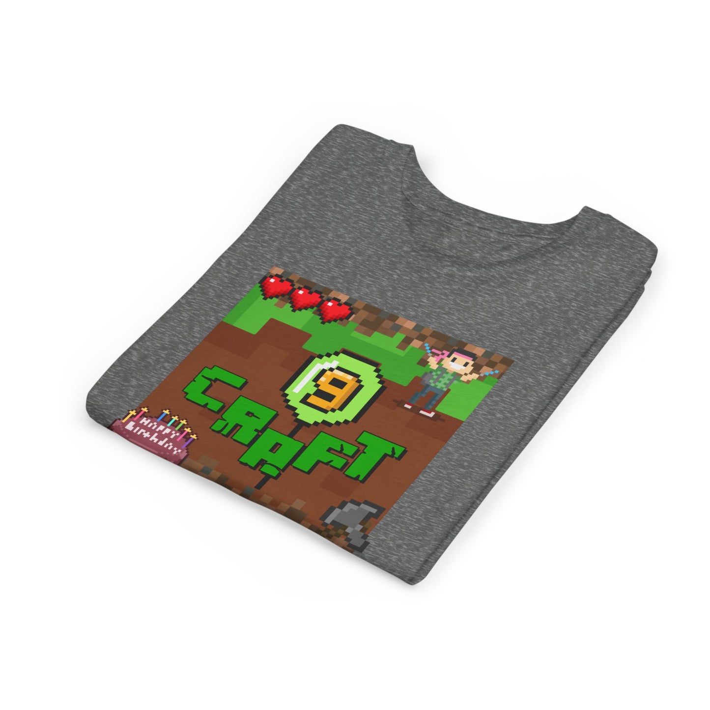 Minecraft-Style '9 Craft' Kids Tee — Birthday Gamer Shirt