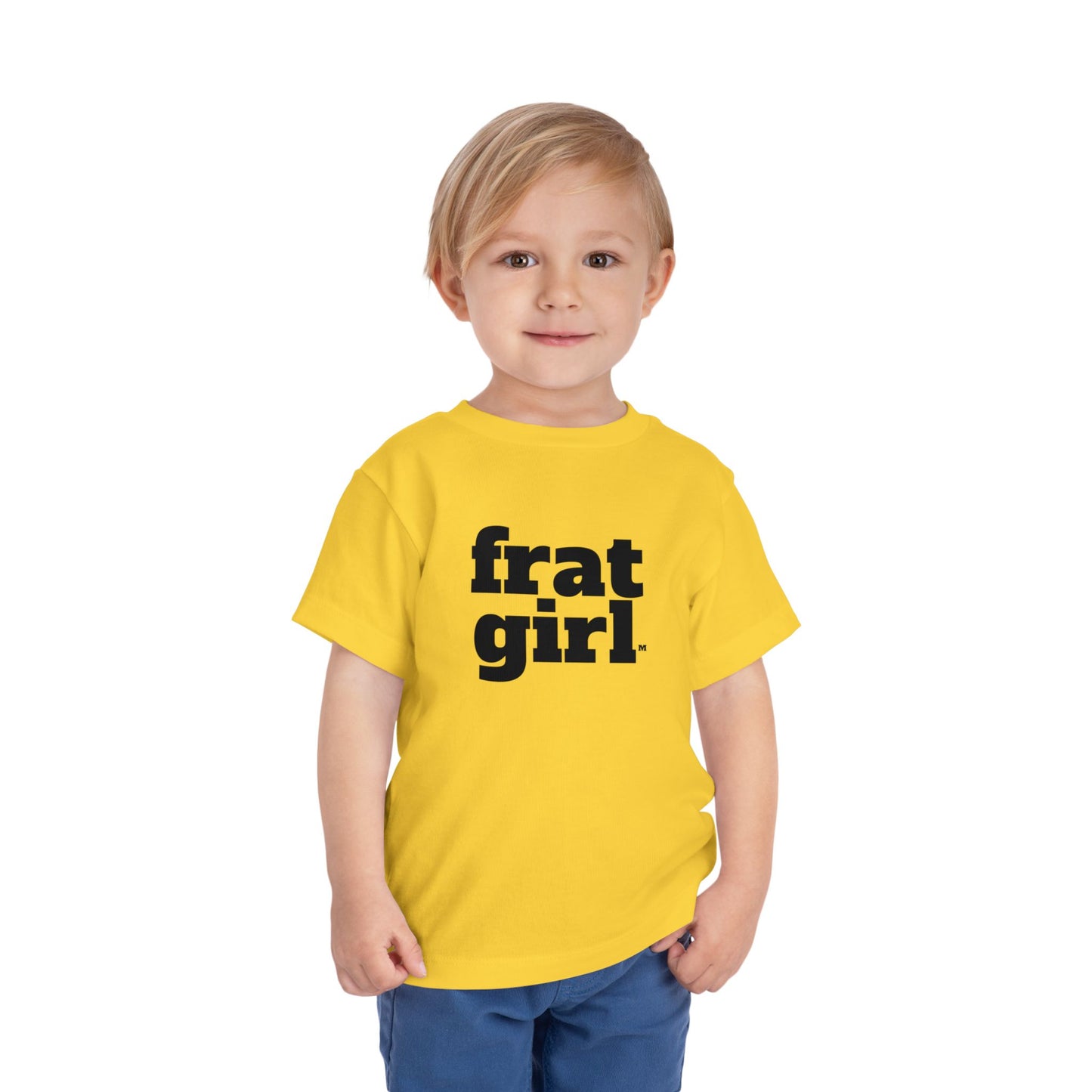 Fraternal Twin- Frat Girl- Toddler Tee — "frat girl" Front with "Time to Party" Back Graphic