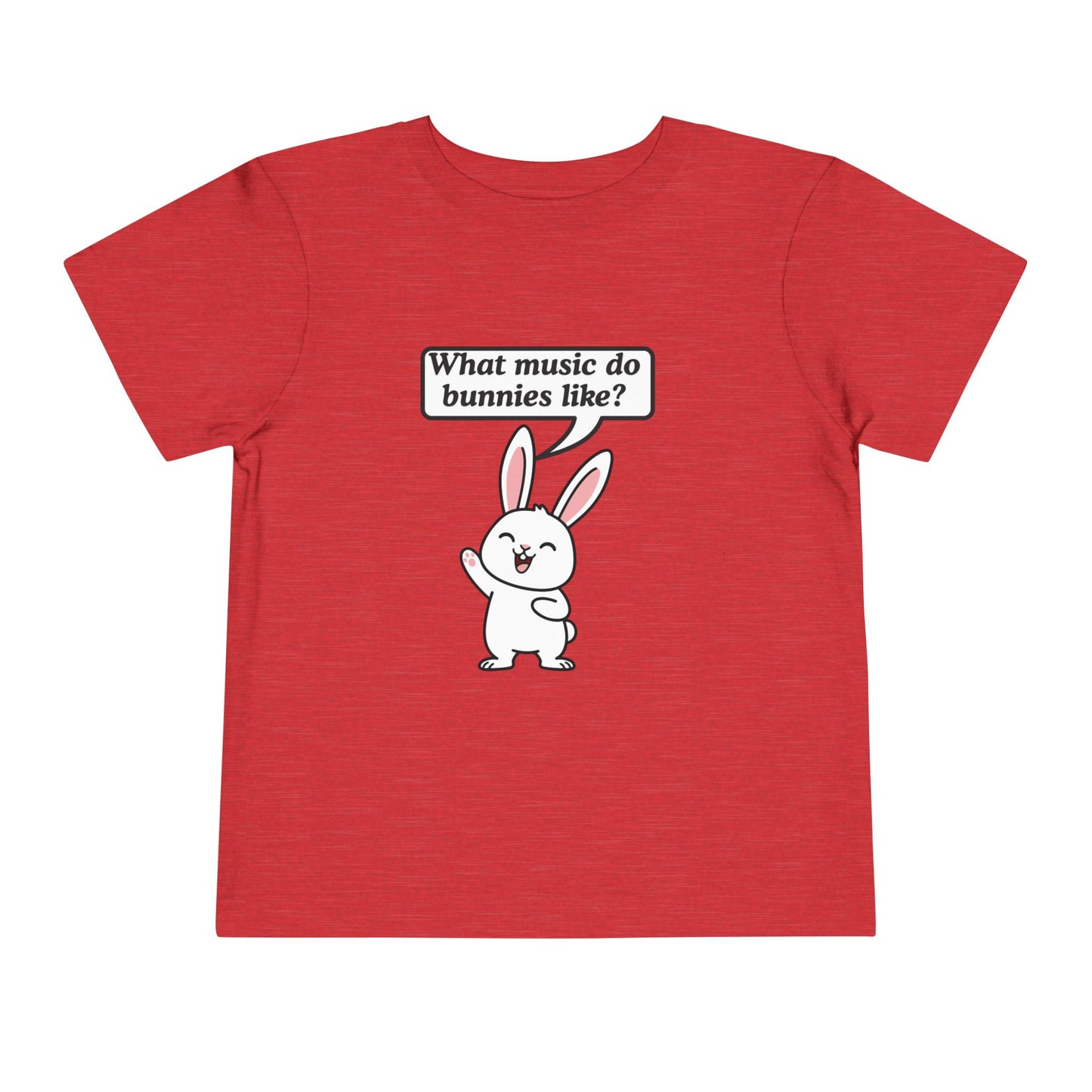 Twin Toddler Tee — "What music do bunnies like?" Easter Joke Set