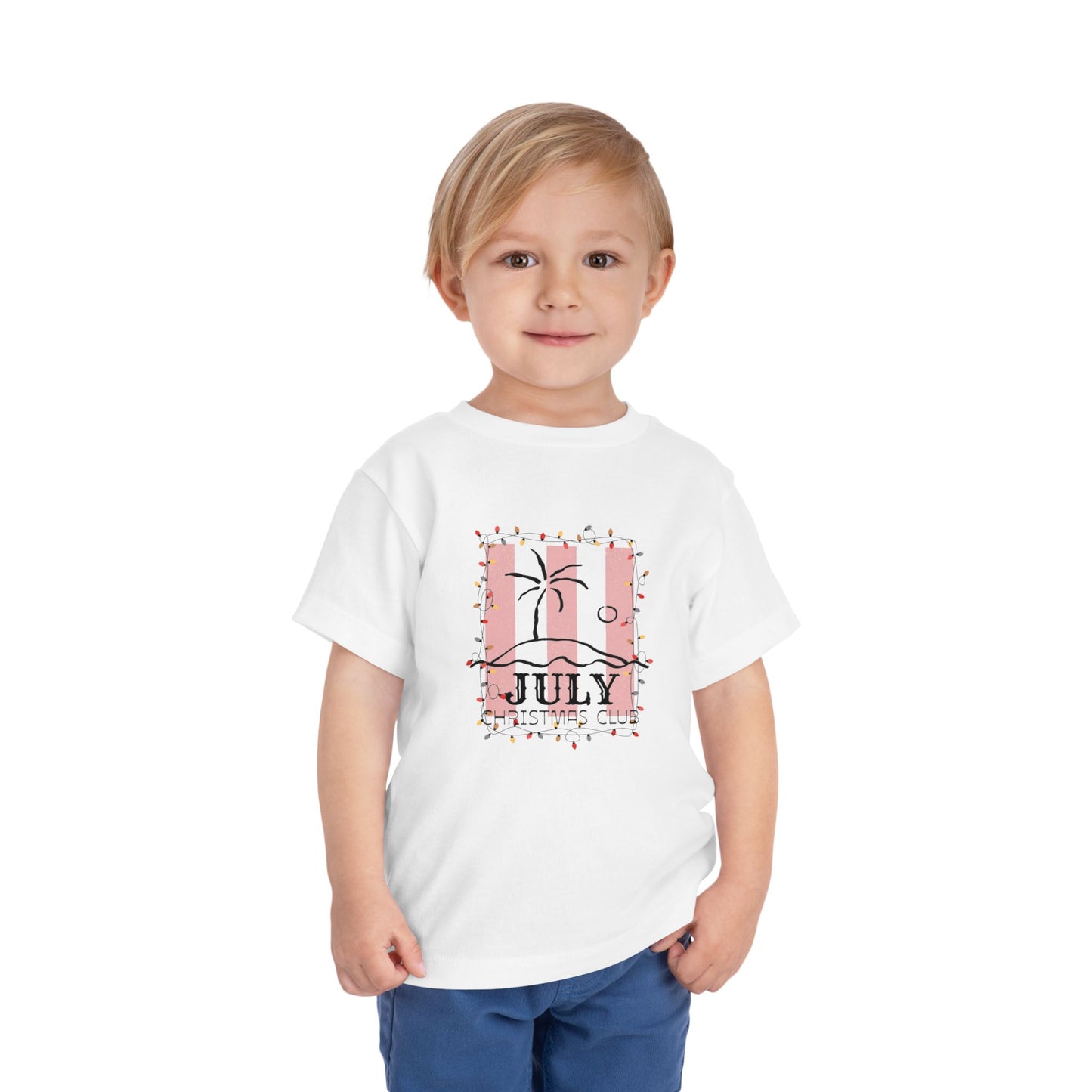 July Christmas Club- Toddler Tee — Cute Beach Holiday Shirt