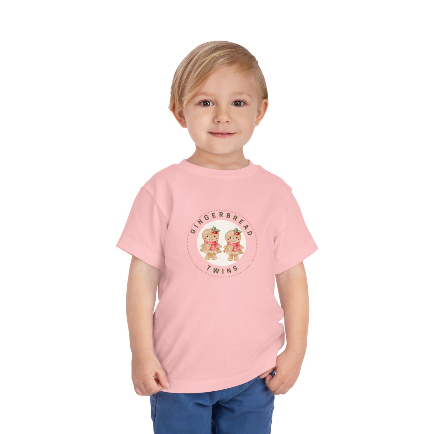 Gingerbread Twin Girls Toddler Tee