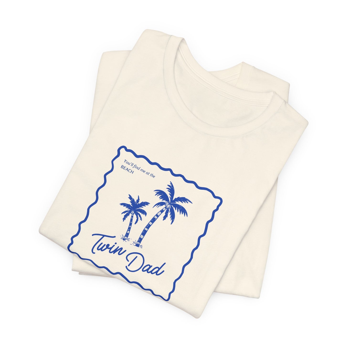 Twin Dad- Palm Tree Tee — Casual Beach Shirt