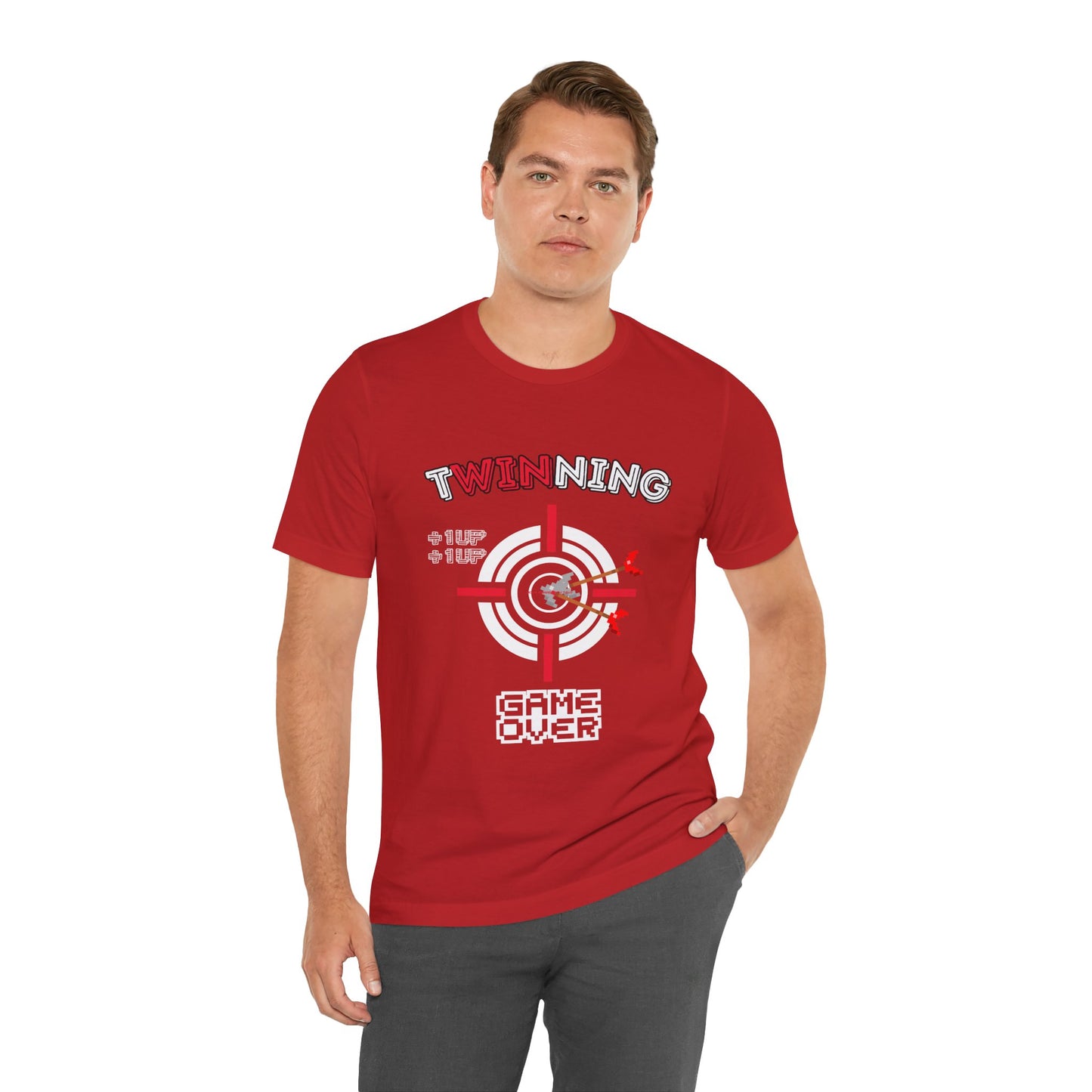 Twin Dad Tee — Retro Arcade Gamer T-Shirt