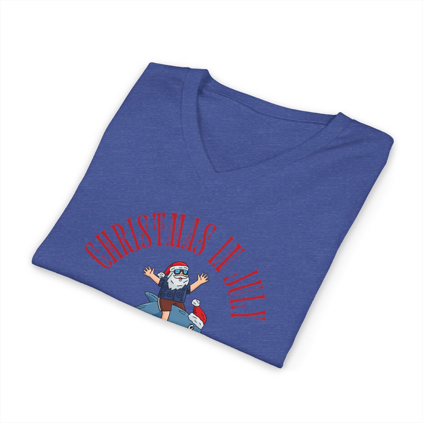 Christmas In July — Merry Fishmas- Funny Holiday Surf Shirt
