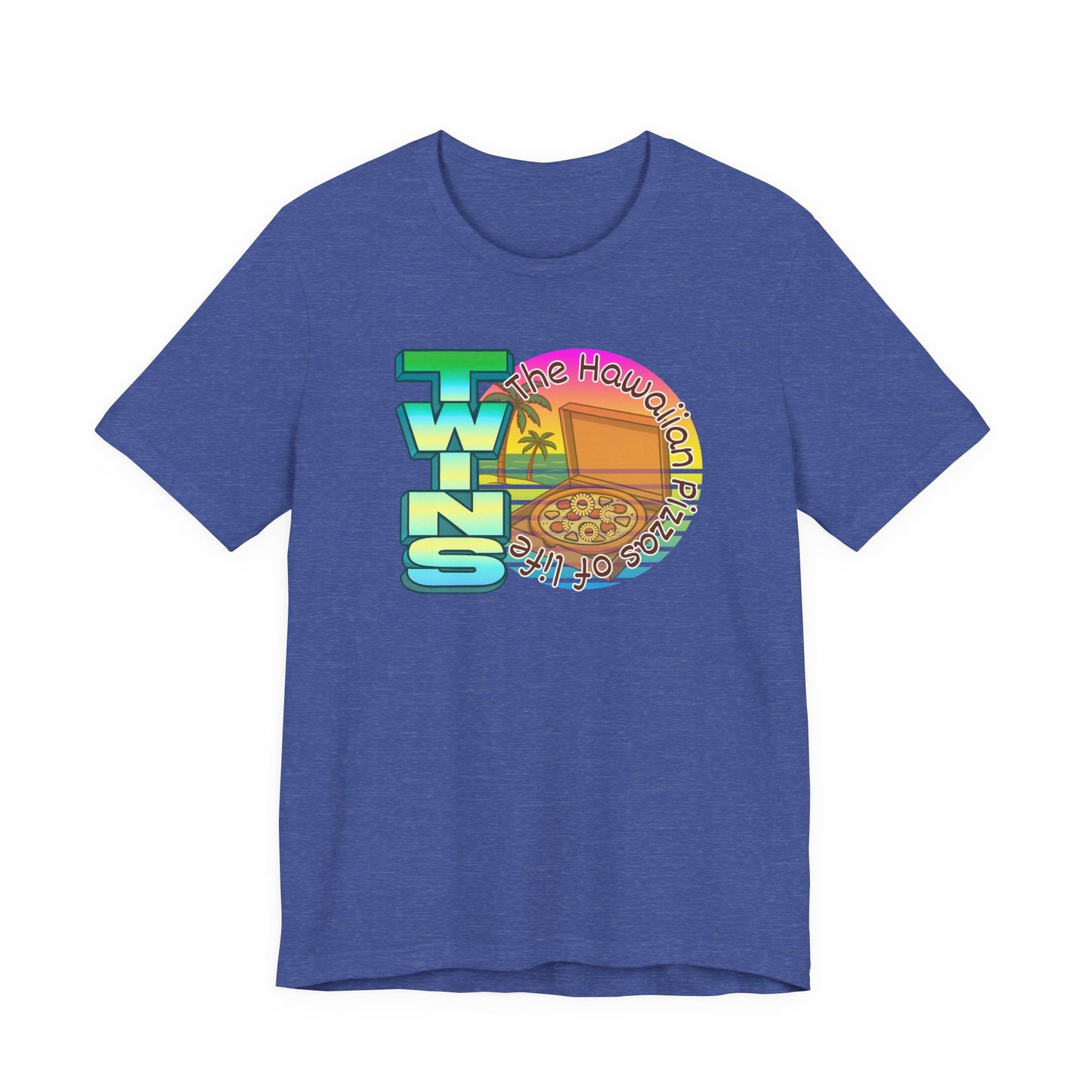 Hawaiian Pizza- Twin Dad Beach T-Shirt — Vintage 90's Style Tee