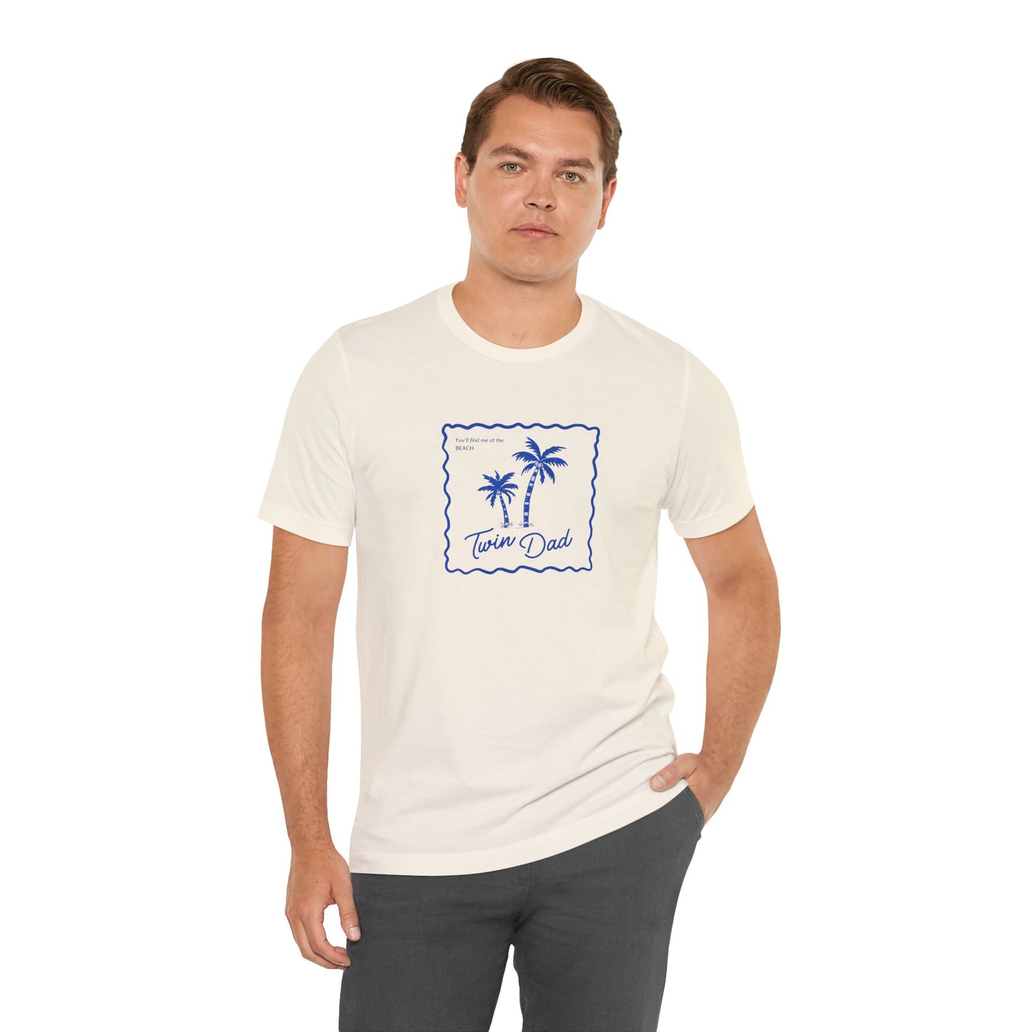 Twin Dad- Palm Tree Tee — Casual Beach Shirt