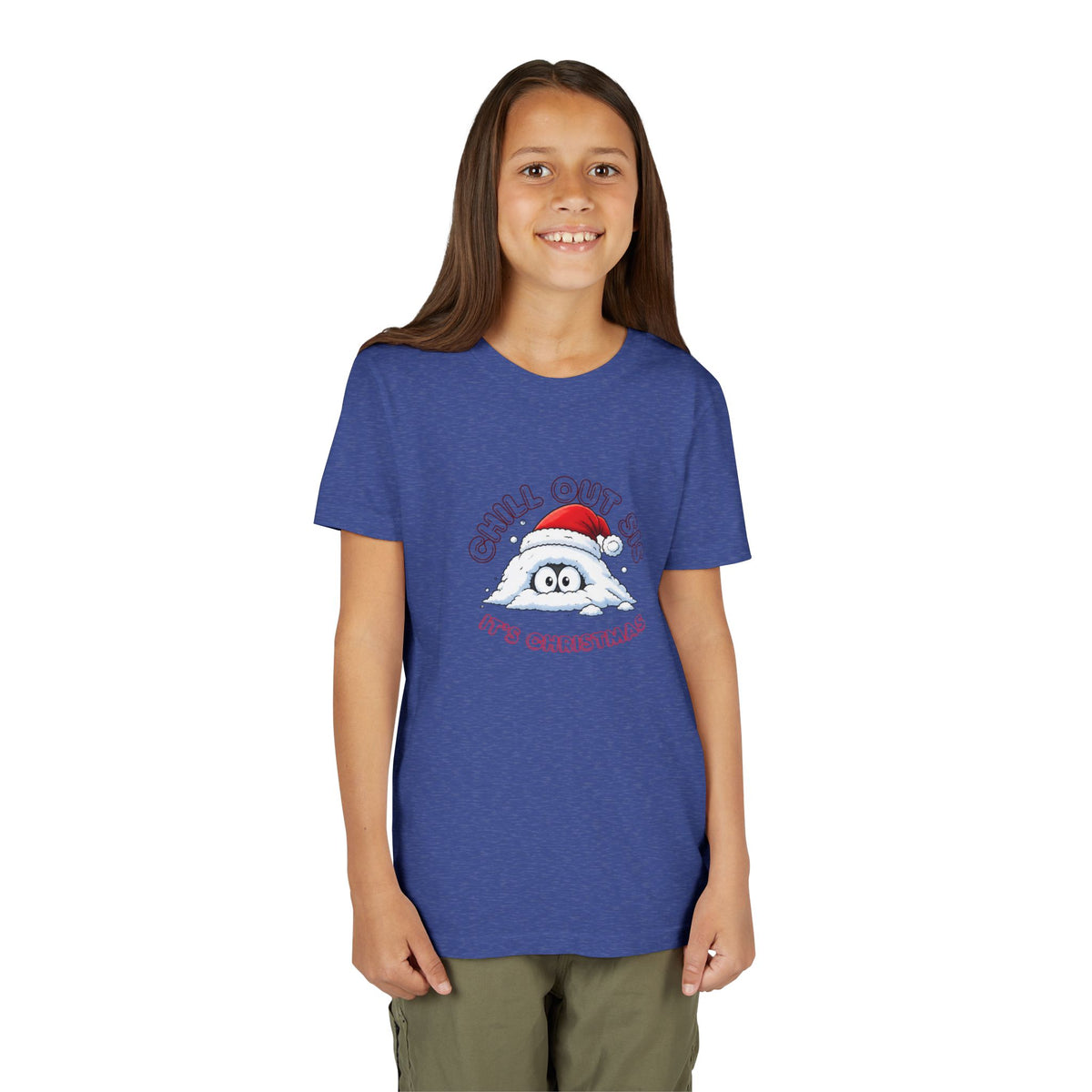 Chill Out Sis, It's Christmas, Youth Short Sleeve Shirt