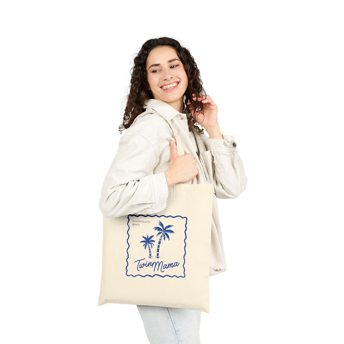 Twin Mama- Tote Bag — Palm Beach Canvas Tote | Beachy Motherhood Gift