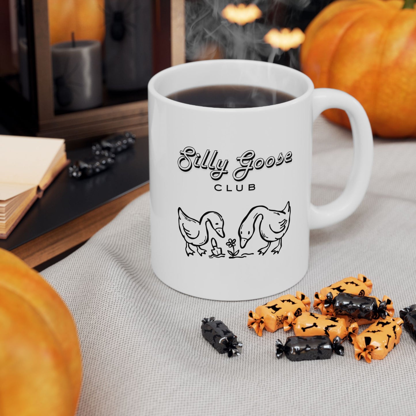 Silly Goose Mug — Cute Hand-Drawn Geese- Gift
