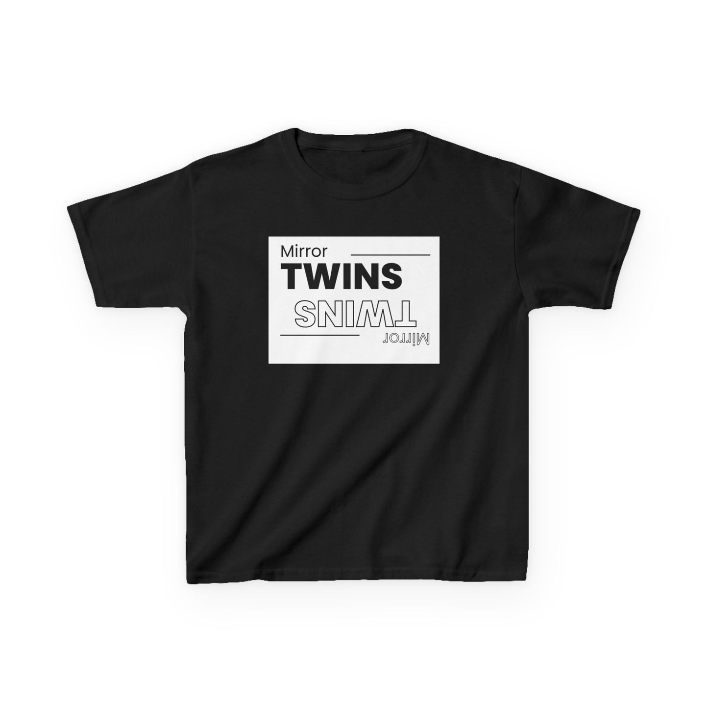 Mirror Twins Kids T-Shirt - Fun Mirror Design for Siblings