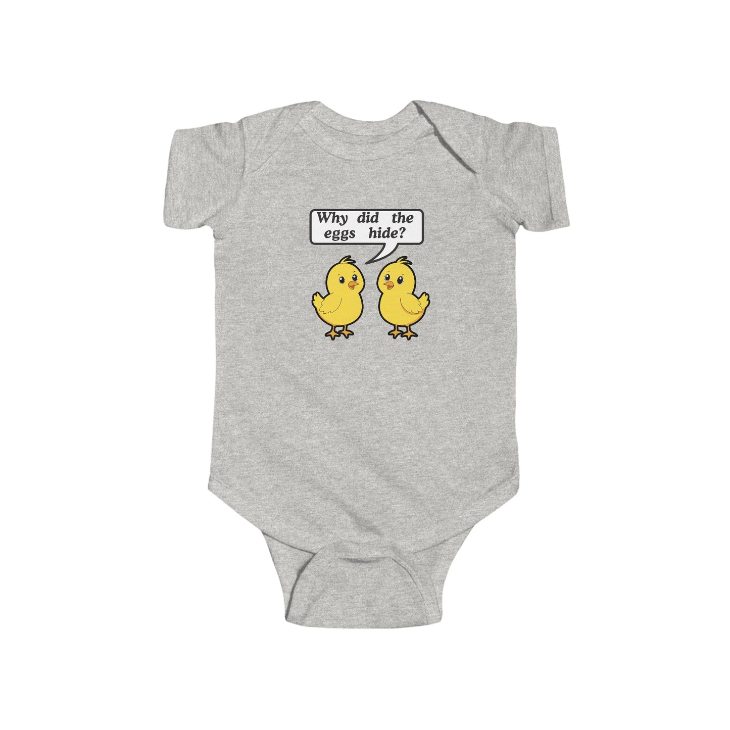 Twin Easter Bodysuit Set- "Why did the eggs hide?"