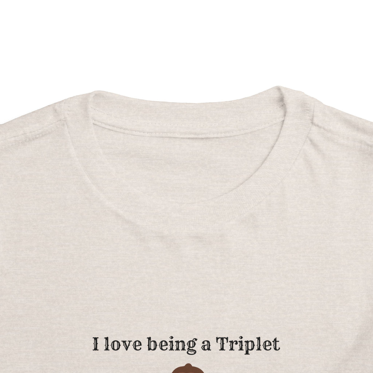 I Love Being a Triplet Toddler Tee – Cute Matching Sibling Autumn Shirt