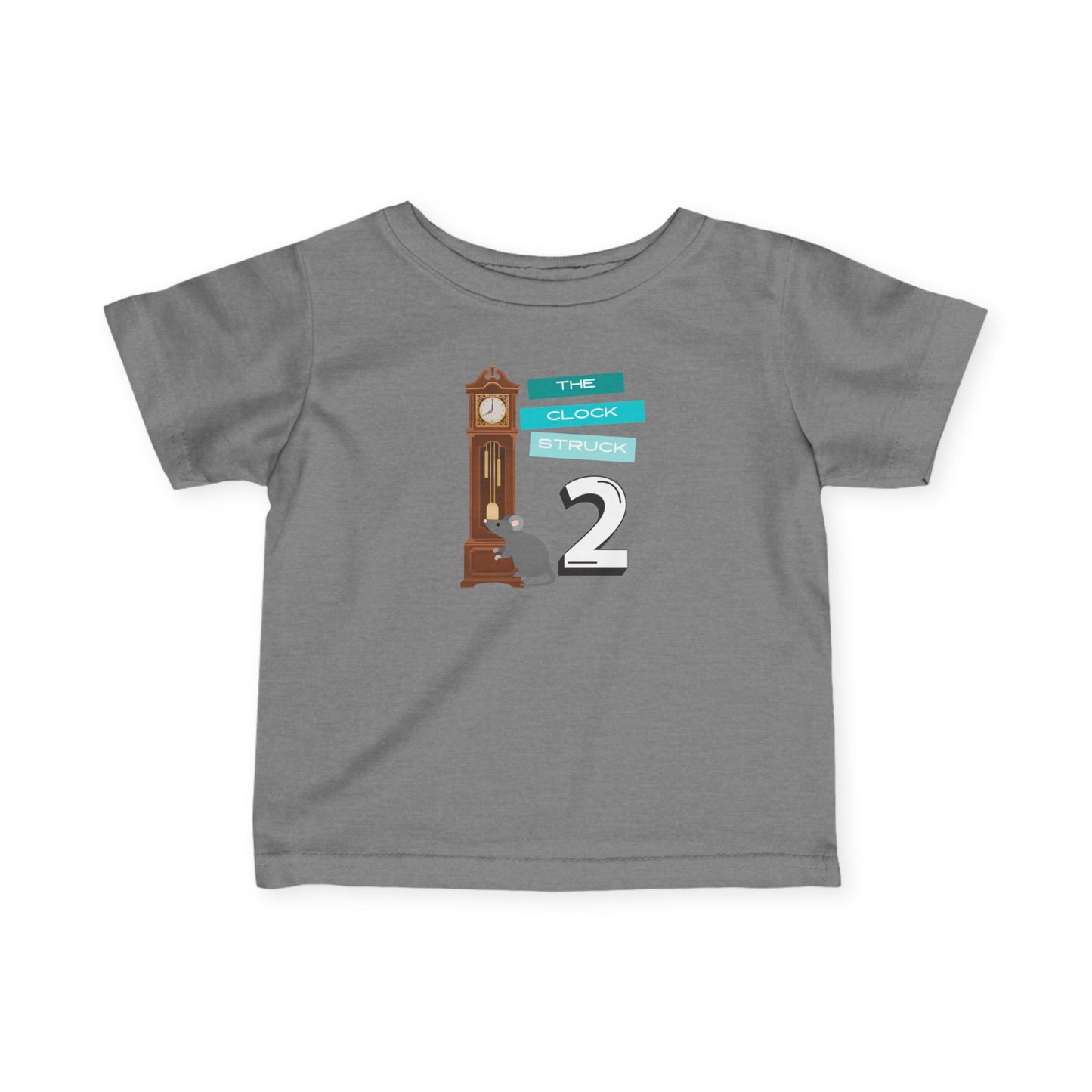 Baby/Toddler Nursery Rhyme Tee — “The Clock Strikes 2” Costume Party Event- Family Matching