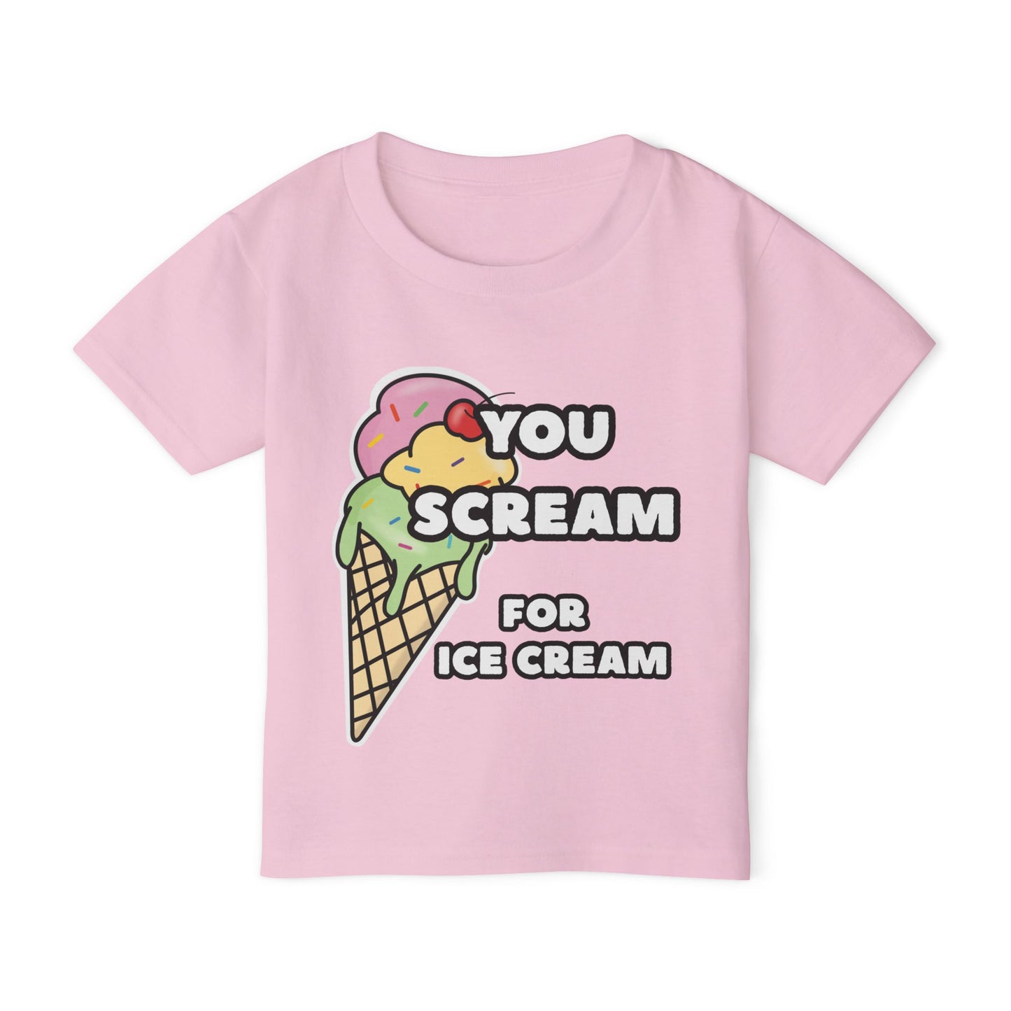 Cute Ice Cream Toddler T-Shirt, Fun Kids Tee, YOU SCREAM FOR ICE CREAM