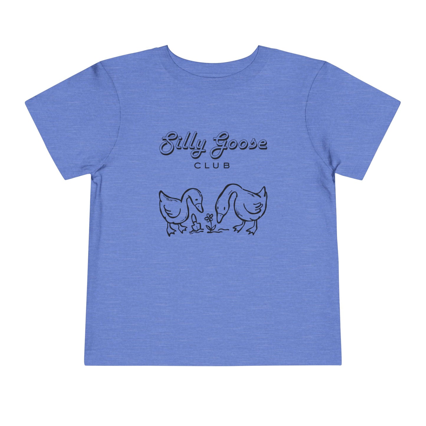 Toddler Tee — "Silly Goose Club" Cute Goose Family Shirt