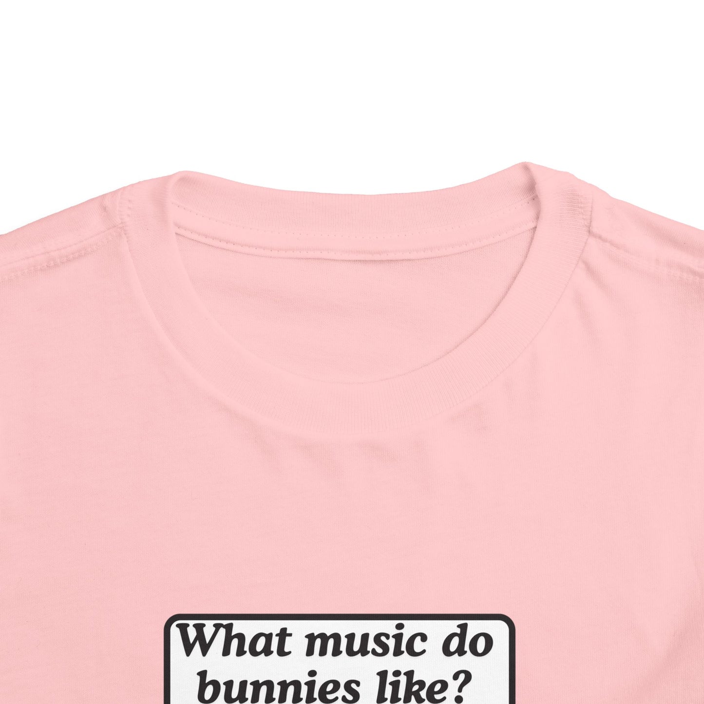 Twin Toddler Tee — "What music do bunnies like?" Easter Joke Set