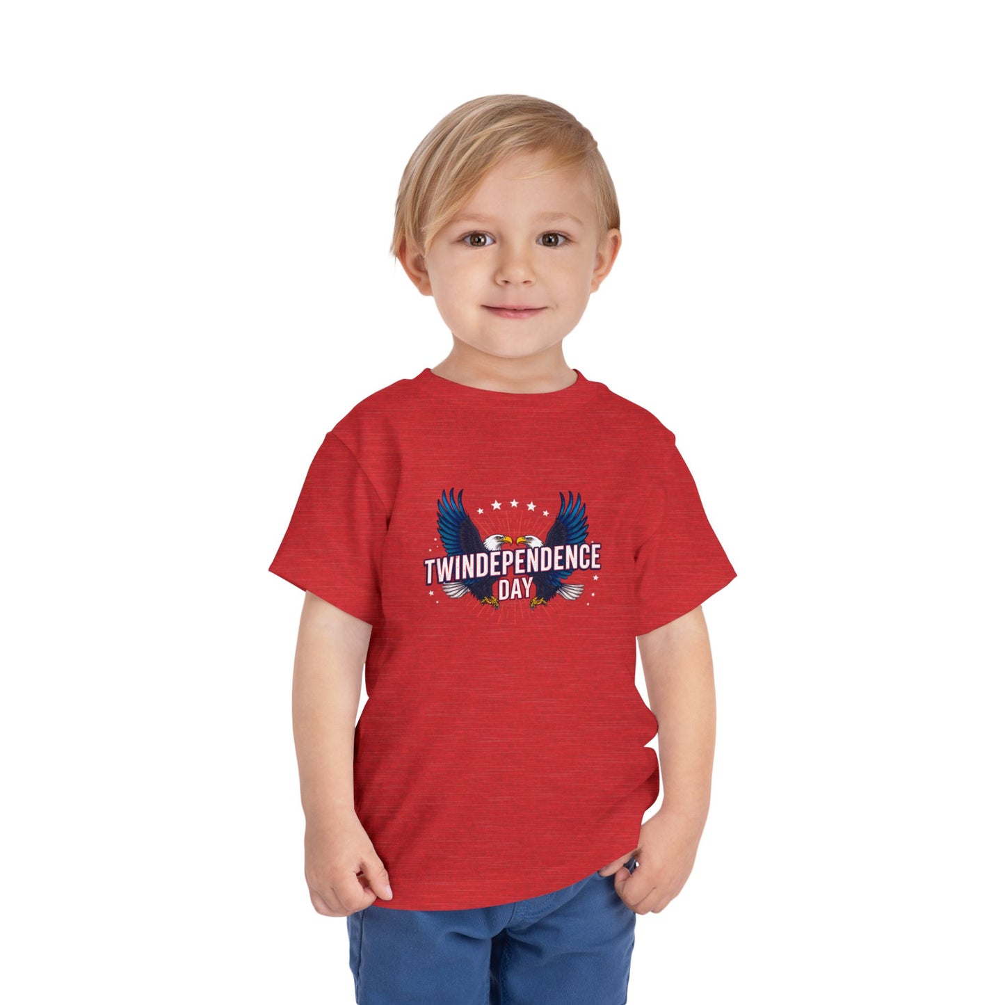 Toddler Tee - "Twindependence Day" Eagle Graphic 4th of July Shirt