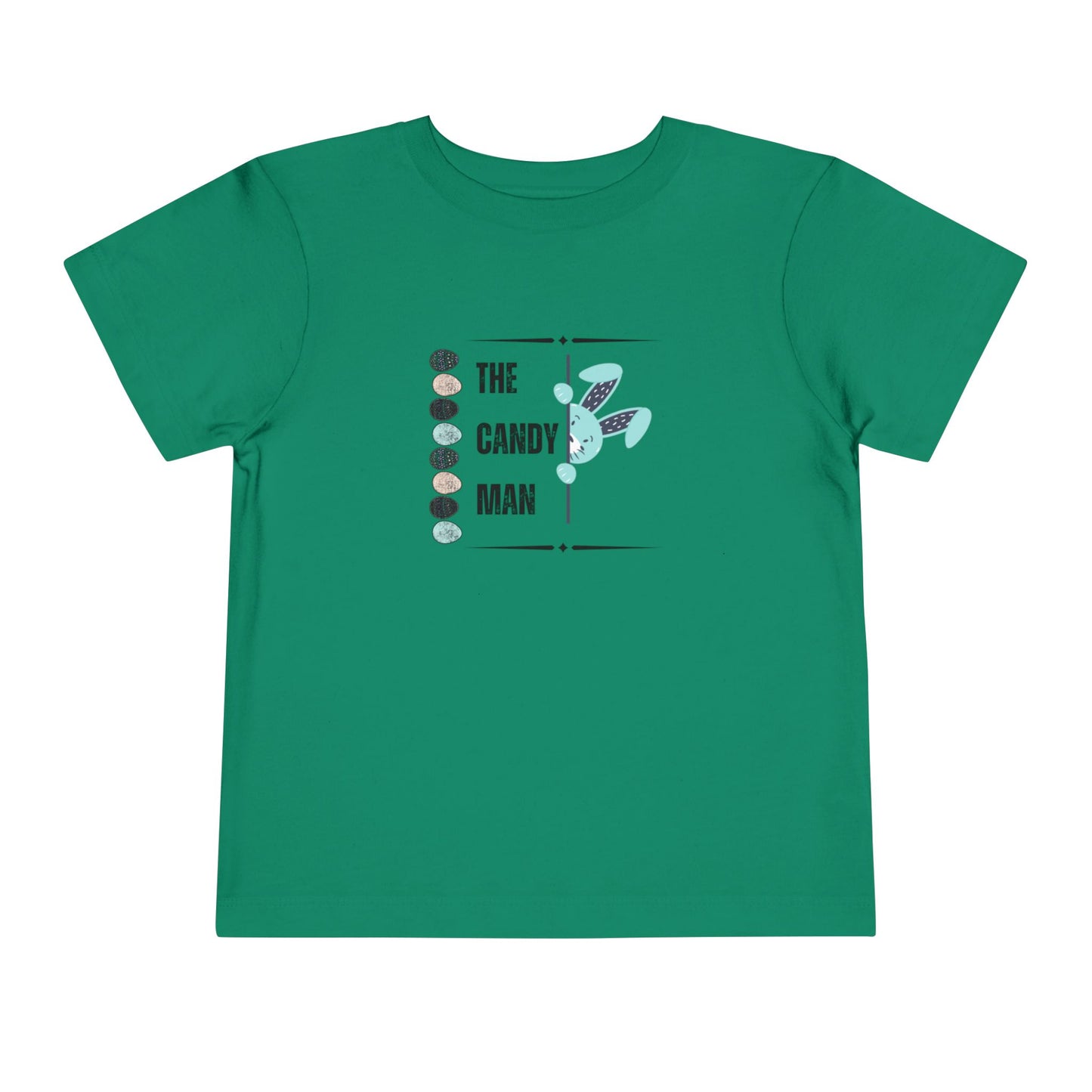 Toddler Tee — "The Candy Man" Cute Easter Bunny Candy Graphic Shirt