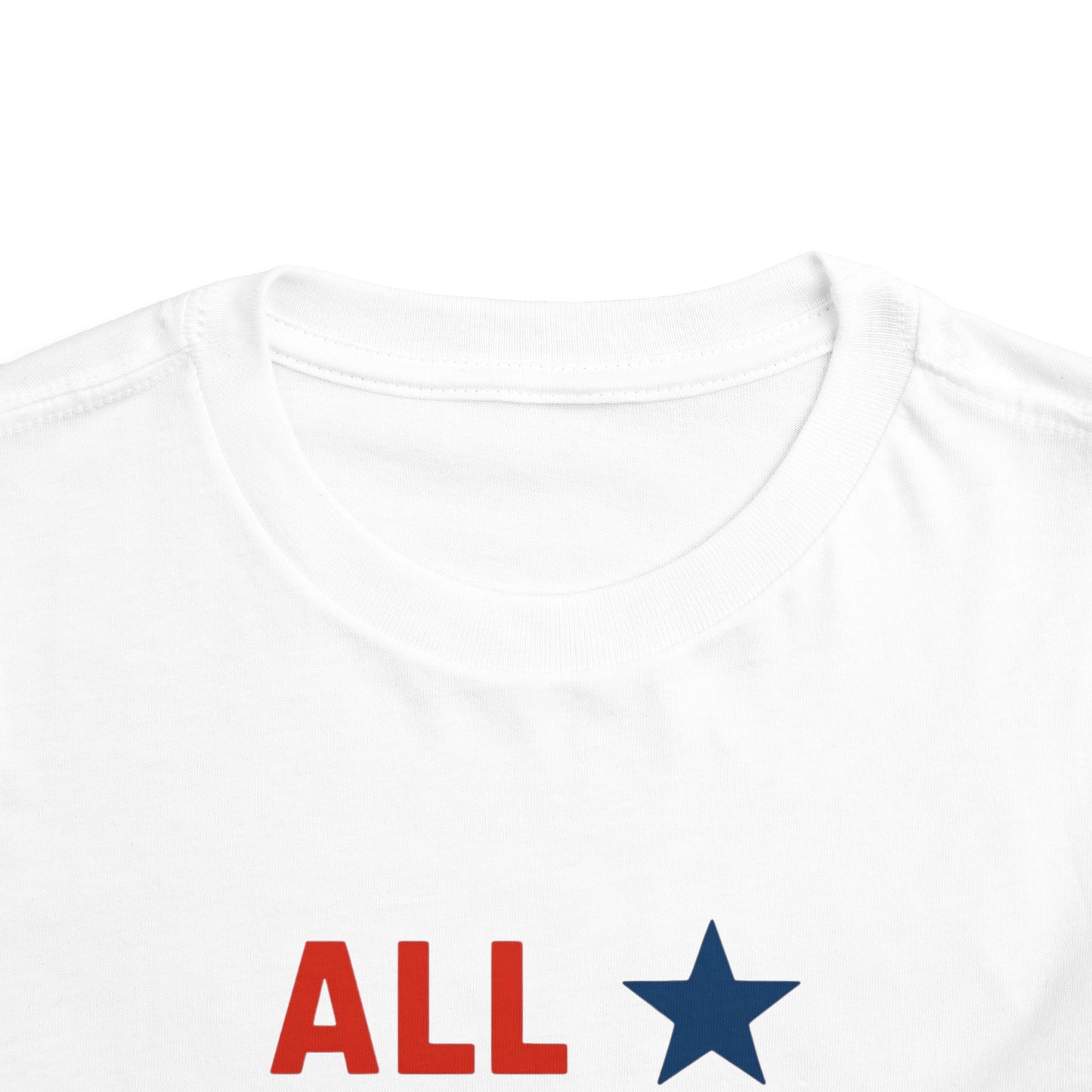 All American Cowboy Toddler Tee — Patriotic Kids Short Sleeve Shirt