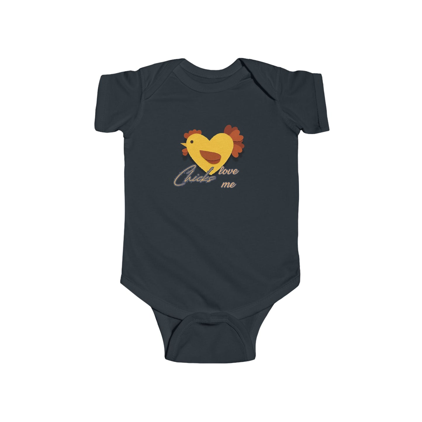 Baby Boy Bodysuit — Chicks Love Me- Retro Easter Clothing