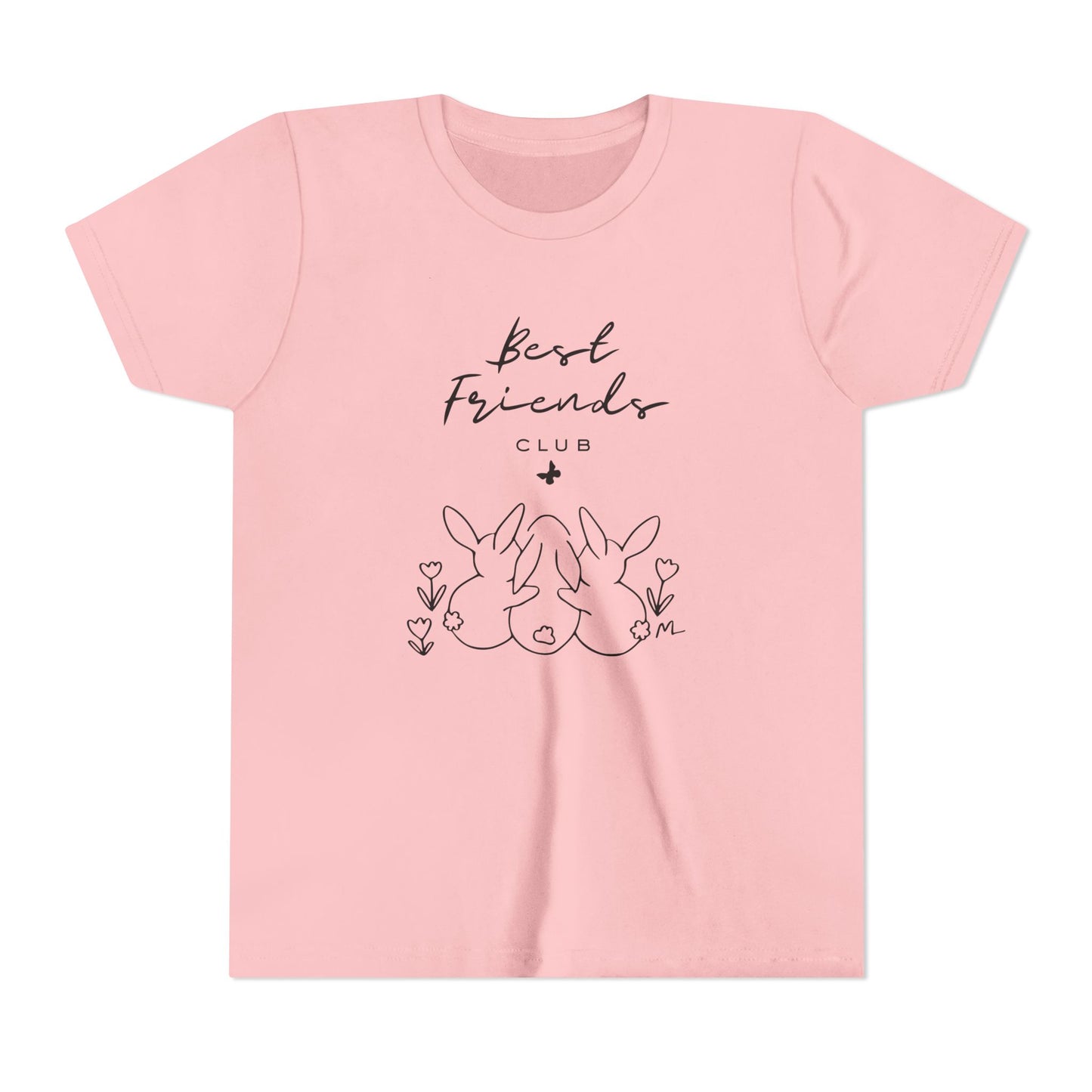 Young Adult Tee - "Best Friends" Bunny Trio Kids Graphic Shirt