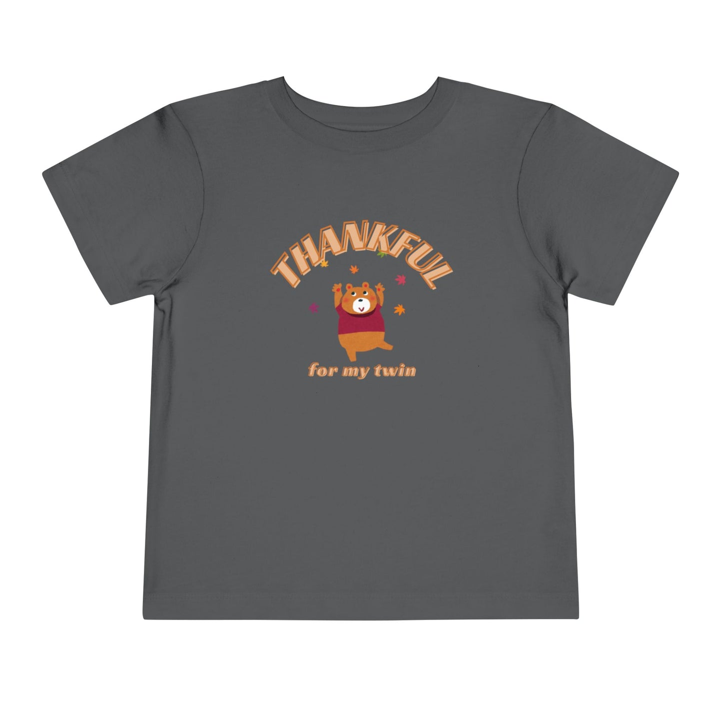 Thankful for my Twin Thanksgiving Autumn Toddler Tee