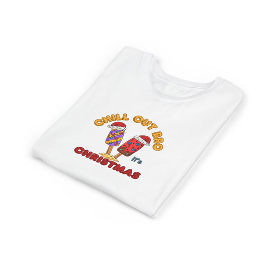 Chill Out Bro, It's Christmas- Young Adult- Popsicle Holiday Shirt