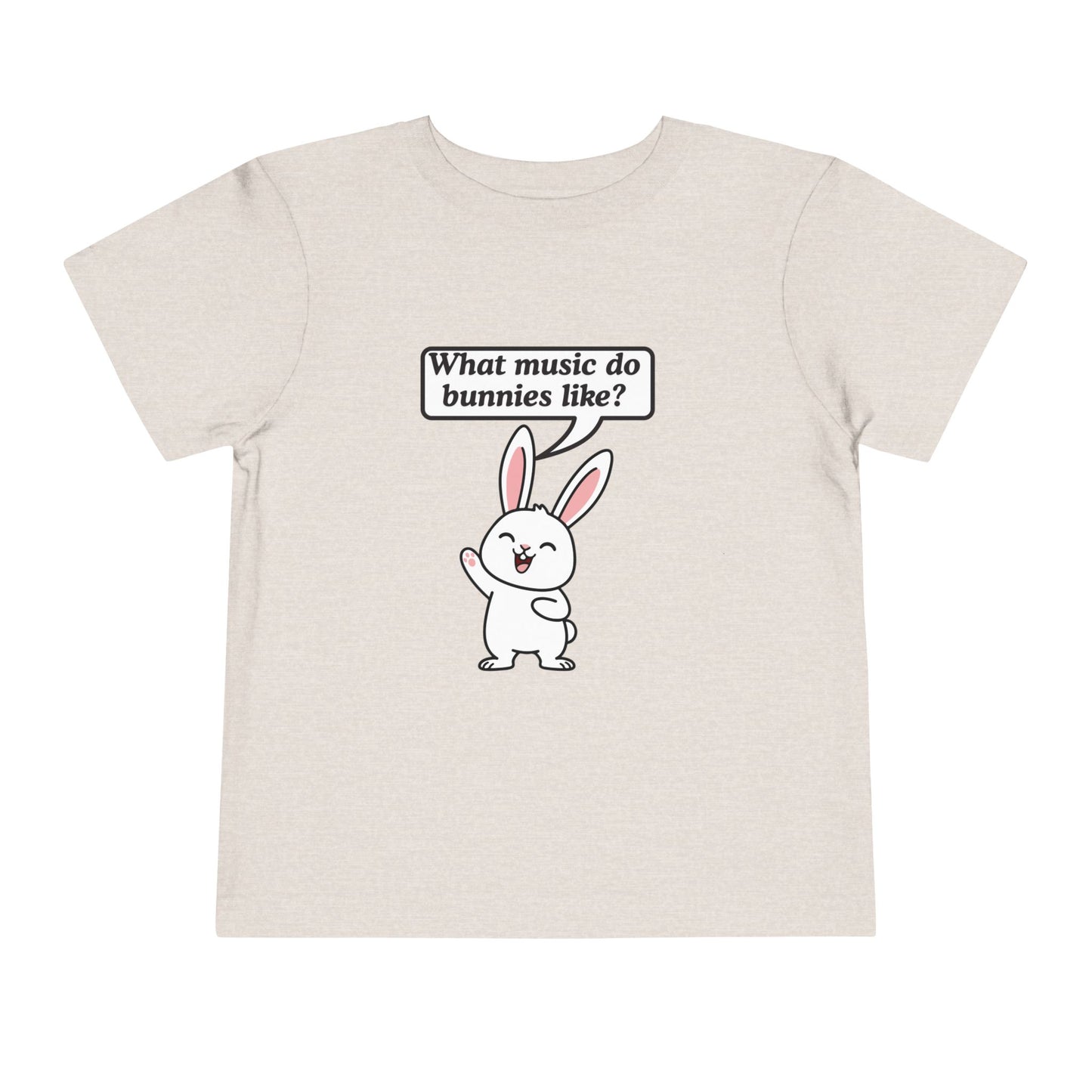 Twin Toddler Tee — "What music do bunnies like?" Easter Joke Set