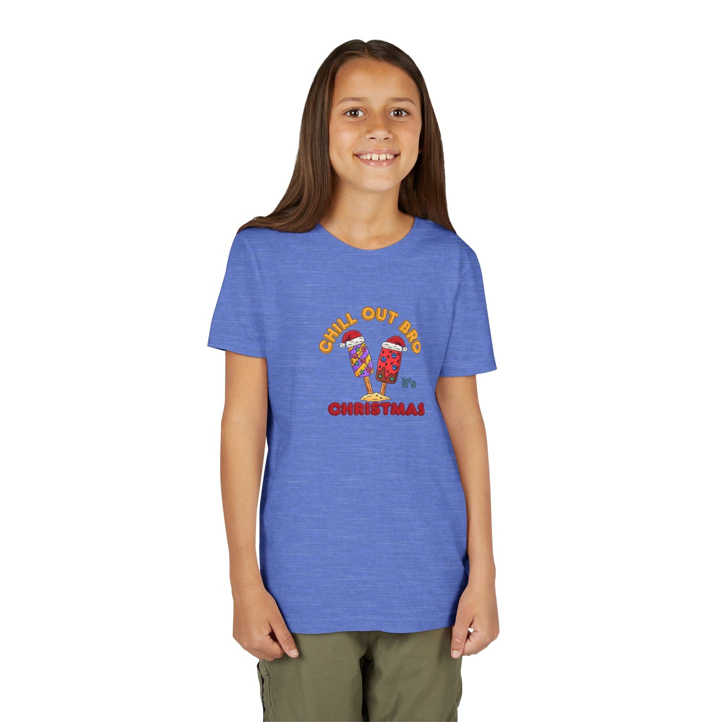 Chill Out Bro, It's Christmas- Young Adult- Popsicle Holiday Shirt