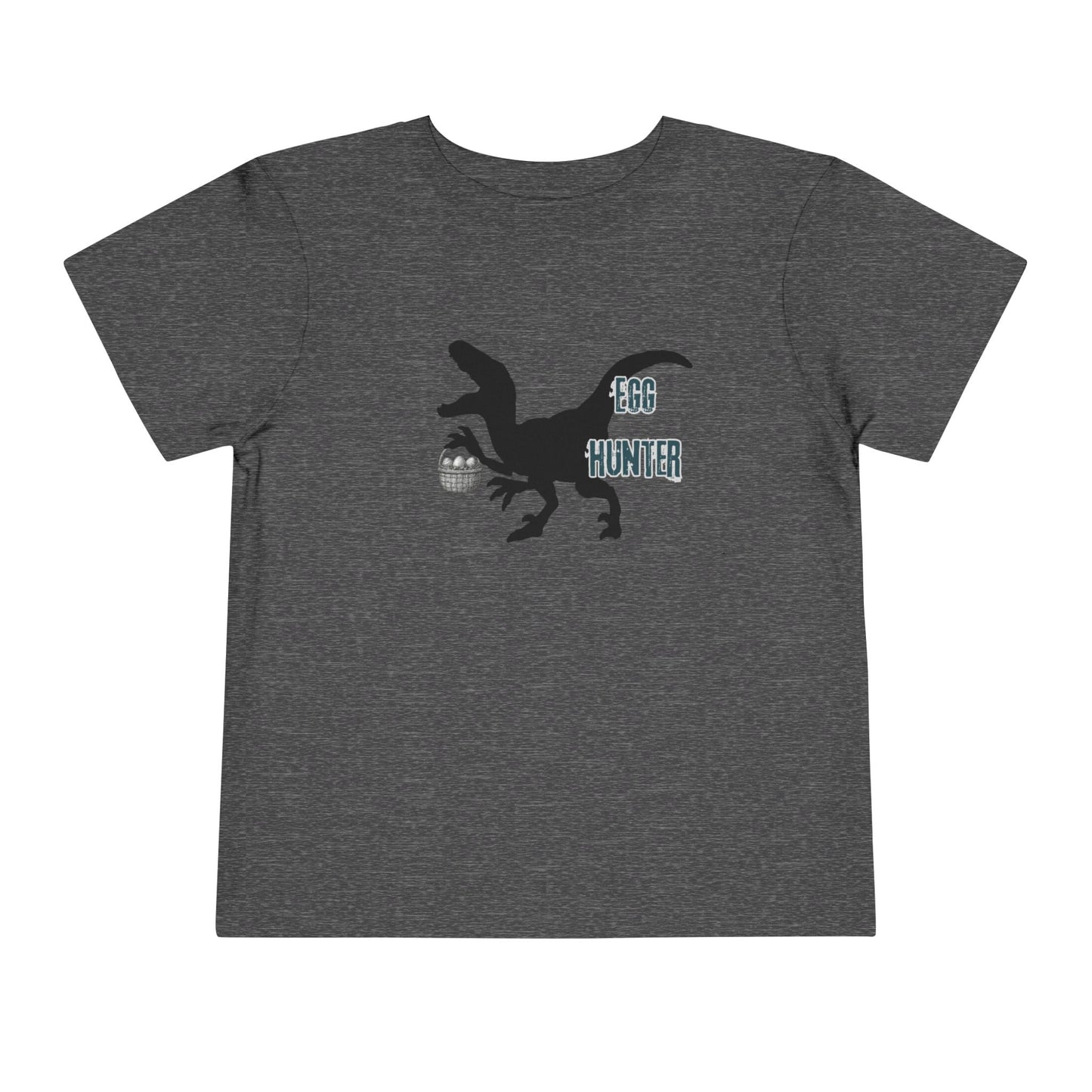 kids 2-5 years Tee — "Egg Hunter" Dinosaur Easter Shirt