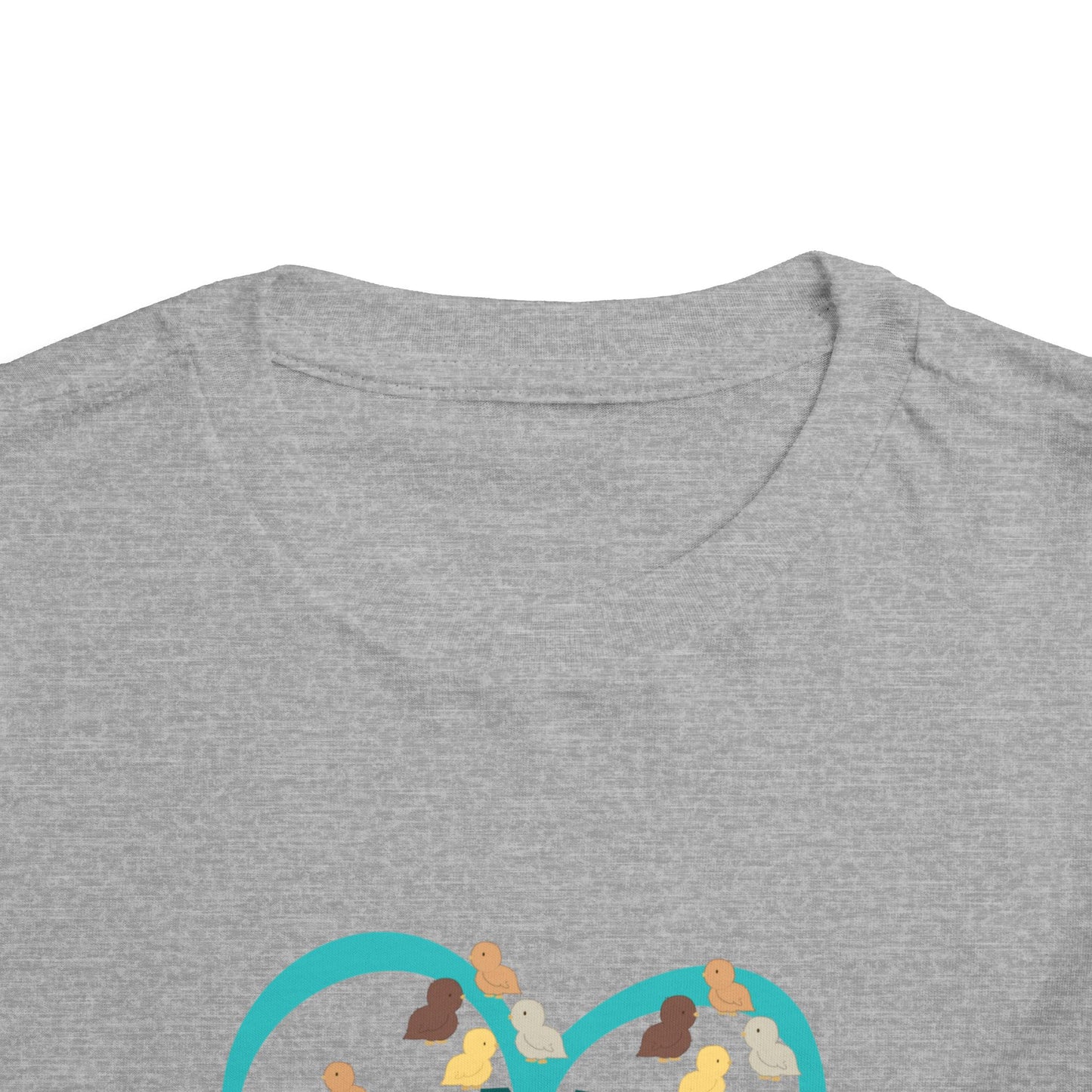 Toddler Easter Tee — "Chicks Love Me" Joke Heart Chick Pattern Shirt for boys