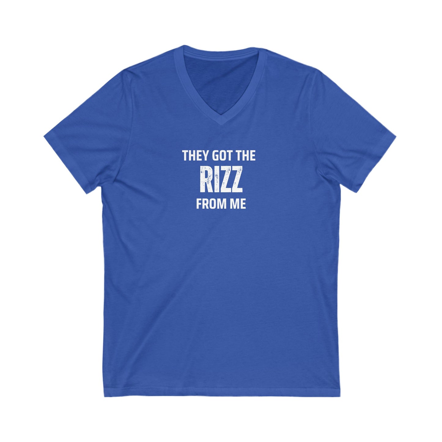 They got the Rizz from me- Unisex V-Neck Adult T-Shirt, Gift for Friends, Birthday, Joke Tee