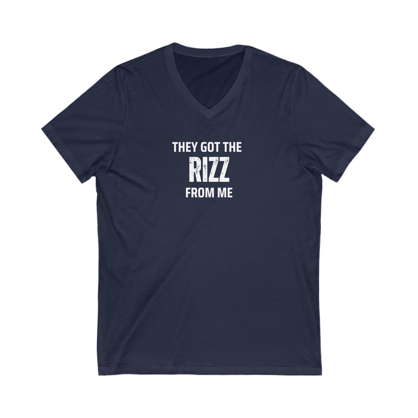 They got the Rizz from me- Unisex V-Neck Adult T-Shirt, Gift for Friends, Birthday, Joke Tee