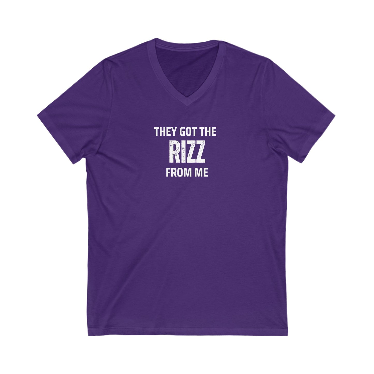 They got the Rizz from me- Unisex V-Neck Adult T-Shirt, Gift for Friends, Birthday, Joke Tee