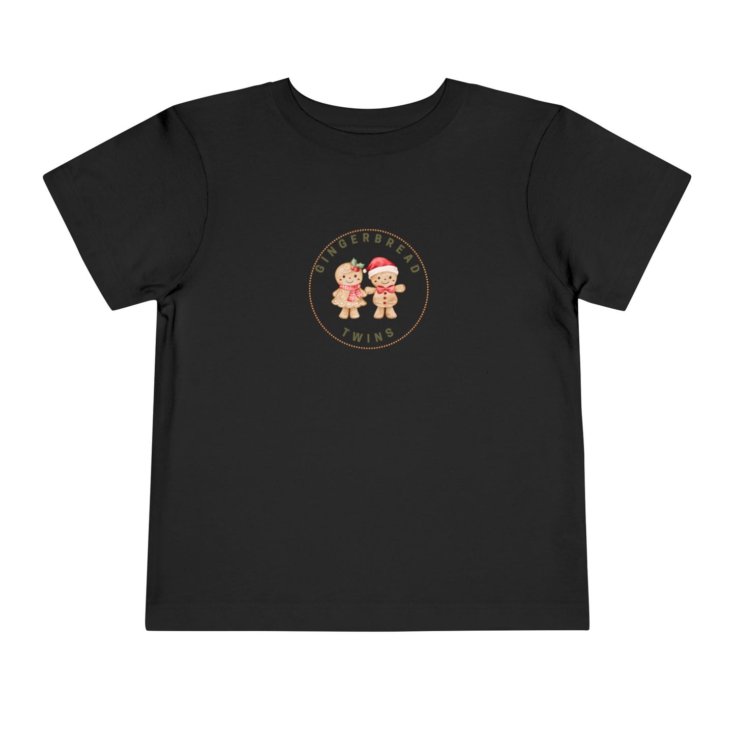 Gingerbread Girl and Boy Twin Toddler Tee (Ages 2 to 5 years old)