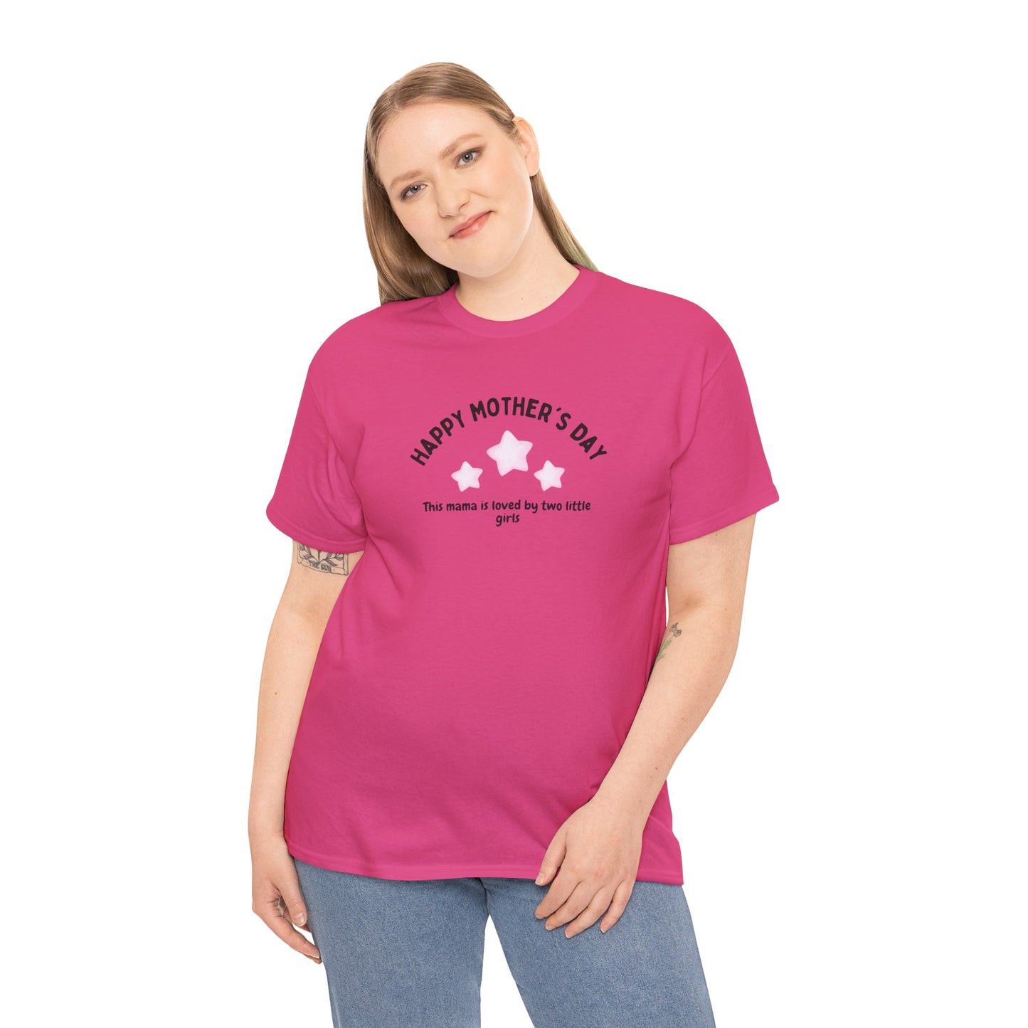 Happy Mother's Day-This Mama is loved by two little girls- Women's Tee - Mother's Day Gift
