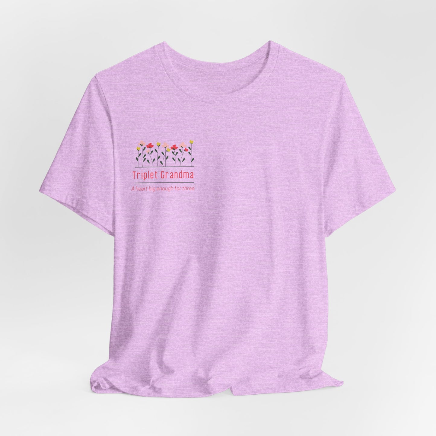 Triplet Grandma- Floral T-Shirt