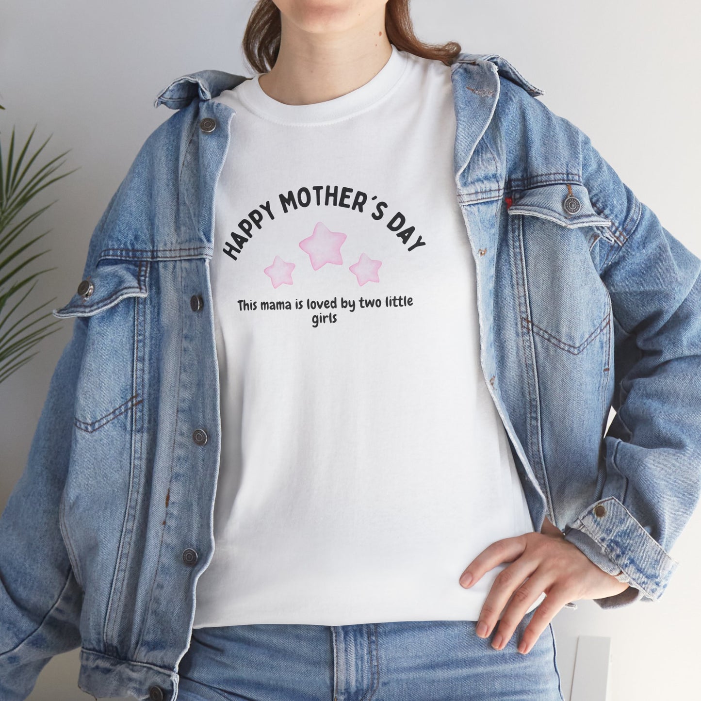 Happy Mother's Day-This Mama is loved by two little girls- Women's Tee - Mother's Day Gift