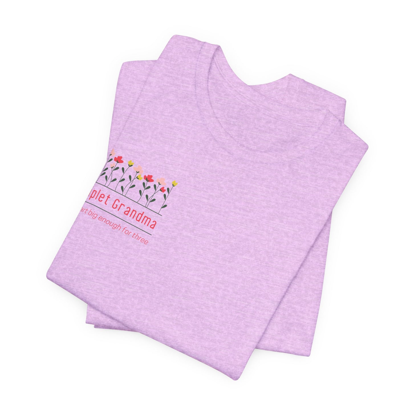 Triplet Grandma- Floral T-Shirt